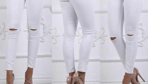 Как выбрать белые джинсы, чтобы они не полнили?