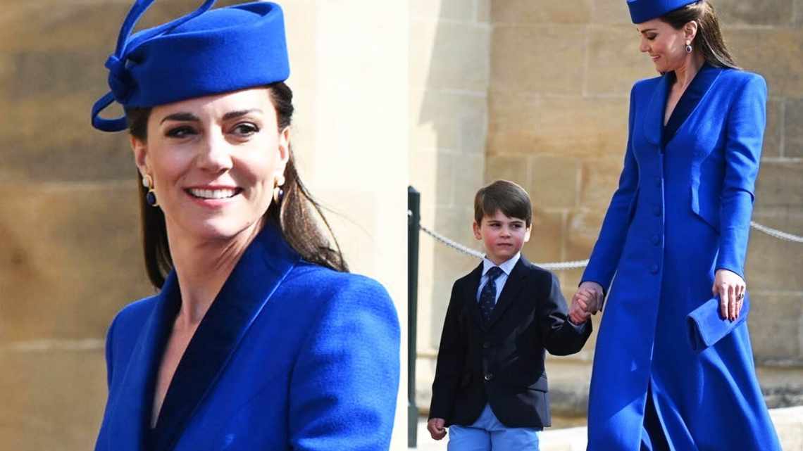 Праздник без королевы: Кейт Миддлтон с мужем и детьми на пасхальной службе